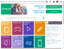 Tablet Screenshot of alloprof.qc.ca
